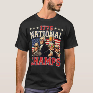 Camiseta Campeones Nacionales 1776 Divertido Patriótico Amé