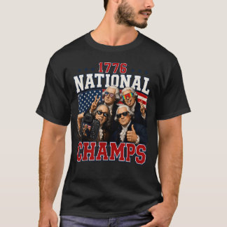 Camiseta Campeones Nacionales 1776 Divertido Patriótico Amé
