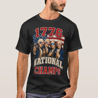Camiseta Campeones Nacionales 1776 Divertido Patriótico Amé