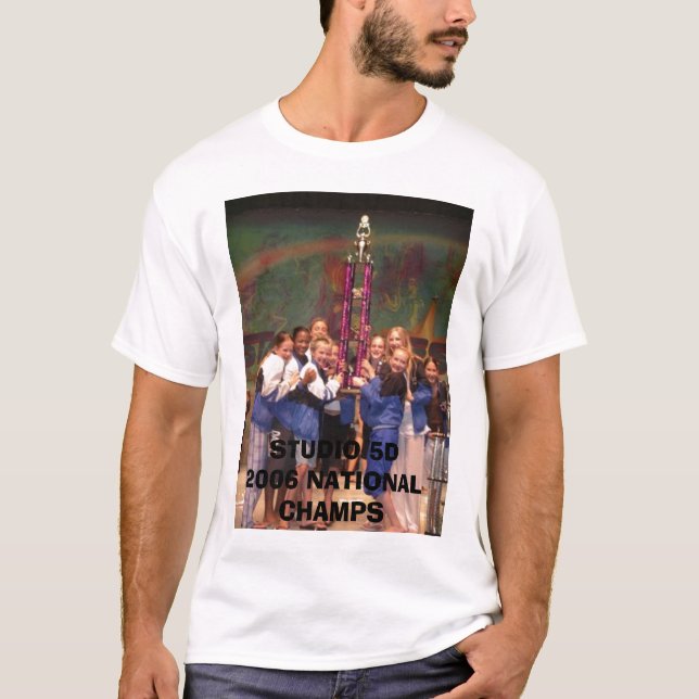 Camiseta CAMPEONES NACIONALES del ESTUDIO 5D 2006 (Anverso)