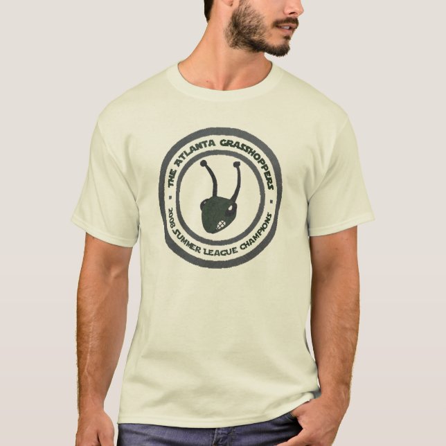 Camiseta Campeones T de los saltamontes de Atlanta (Anverso)