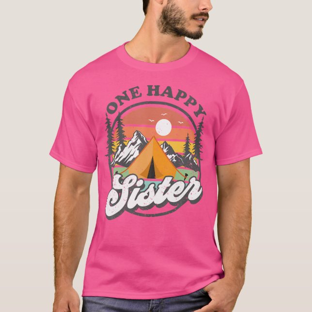 Camiseta Camper 1 cumpleaños feliz a hermana feliz (Anverso)