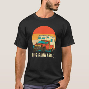 Camiseta Camper Así Es Como Giro Retro Vintage Sunset Pic