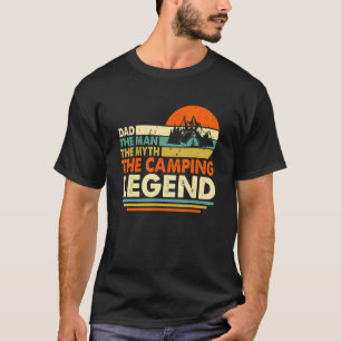 Camiseta Camper Camping Dad Man Mythe Legend Padre Vintage