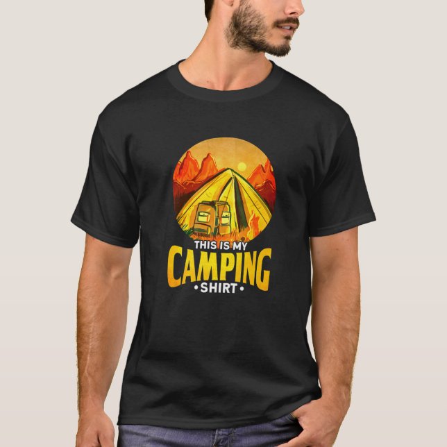 Camiseta Camper, Camping Lover, Este Es Mi Camping (Anverso)