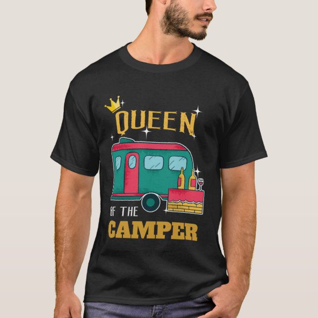 Camiseta Camper  Camping Queen Themed Apparel (Anverso)