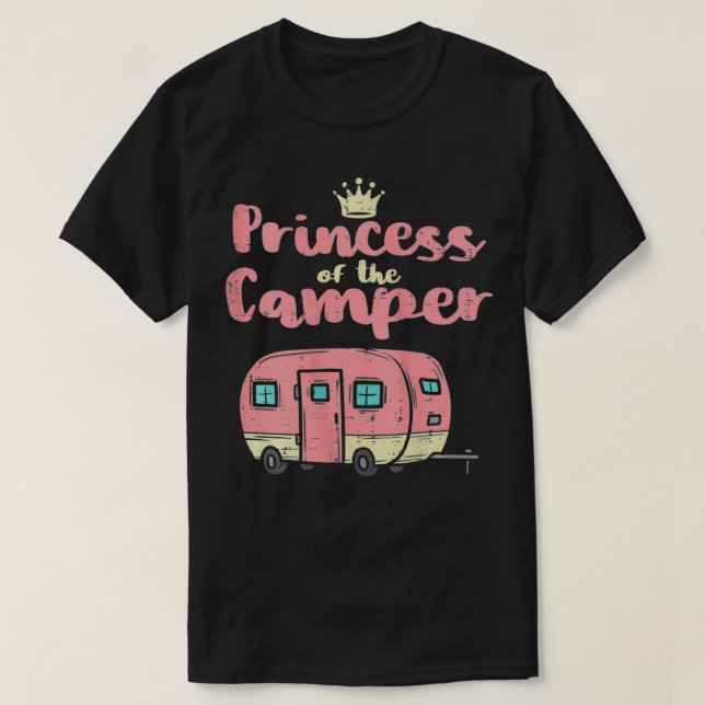 Camiseta Camper Cute Camping Van Trailer (Diseño del anverso)