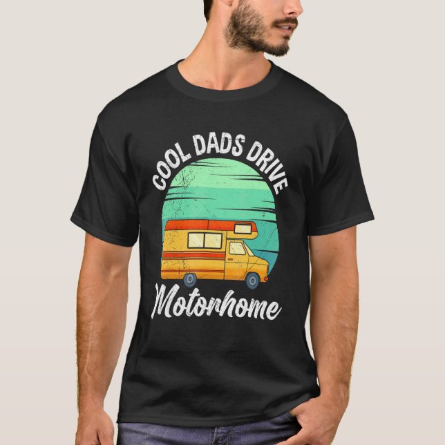 Camiseta Camper Dad Guay Dads Drive Motorhome (Anverso)