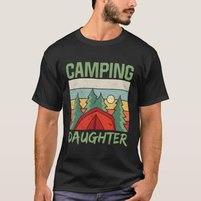 Camiseta Camper Daughter Campsite Camper Camp Campfire (Anverso)