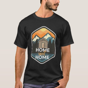 Camiseta Camper De Cabina De Registro Hogar Dulce En El Bos