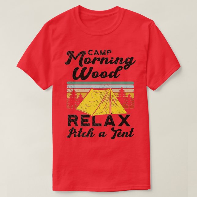 Camiseta Camper de diseño de madera para el campamento matu (Diseño del anverso)