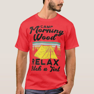 Camiseta Camper de diseño de madera para el campamento matu