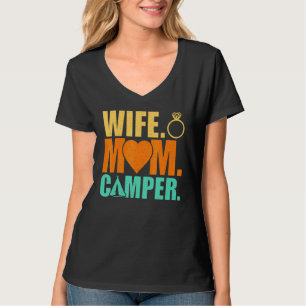 Camiseta Camper de mamá, esposa que camina en familia