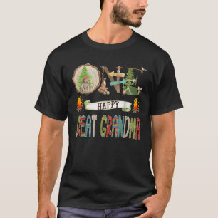 Camiseta Camper de una gran abuela feliz primer cumpleaños