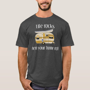 Camiseta Camper de vida RV, la vida rota cuando tu hogar se