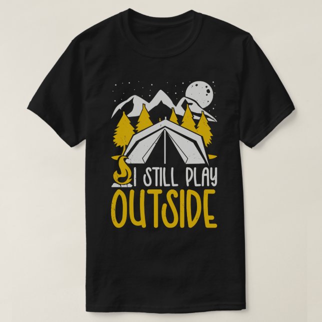 Camiseta Camper Explorar el bosque silvestre Camping al air (Diseño del anverso)