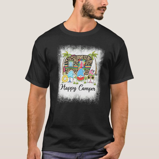 Camiseta Camper Feliz Bleached Summer Gnomes Beach Life Ca (Anverso)