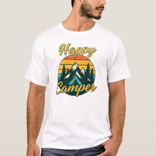 Camiseta Camper feliz, camping vibes