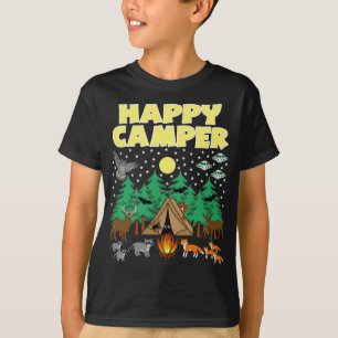 Camiseta CAMPER FELIZ DE CAMPER - Camping divertido con cri