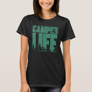 Camiseta Camper Life Senderismo Camping Parque nacional Tr