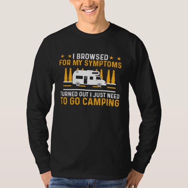 Camiseta Camper  Motorhome I Just Need To Go Camping  1 (Anverso)