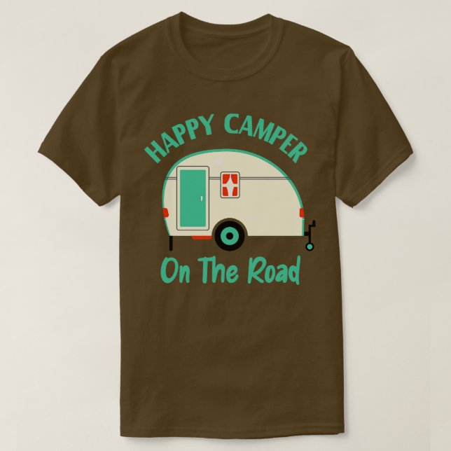 Camiseta Camper On the Road Funny Camping (Diseño del anverso)