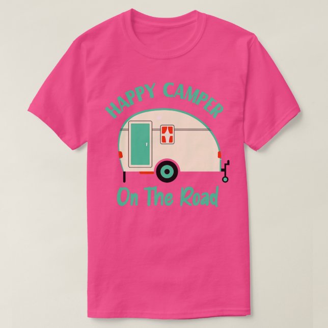 Camiseta Camper On the Road Funny Camping (Diseño del anverso)