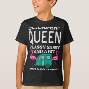 Camiseta Camper Queen Cly Sy Smart Camping Rv Mujeres Chica