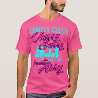 Camiseta Camper Queen Funny Camping Regalo al aire libre Sa
