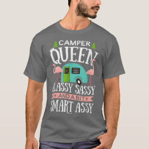 Camiseta Camper Queen Sassy Sassy Smart Funny Mujeres Chica