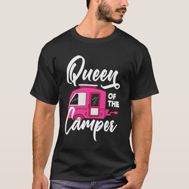 Camiseta Camper Queen Women Girls Camping funny (Anverso)