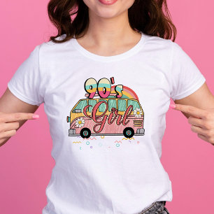 Camiseta Camper retro Groovy Chica hippie de los años 90