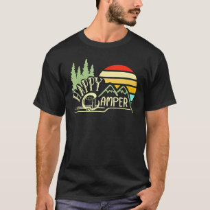 Camiseta Camper Rv Trailer Feliz Camping Caravsite R