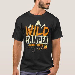 Camiseta Camper salvaje desde el nacimiento de camping Camp