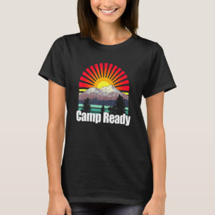 Camiseta Camper Tropical Listo para Campamento Sunny Humor