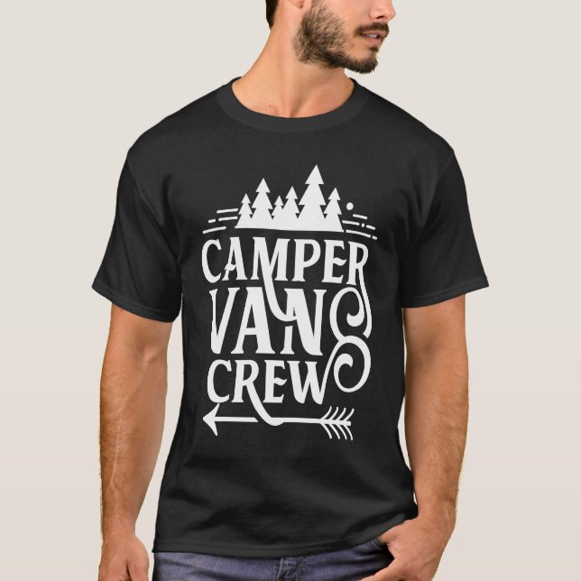 Camiseta Camper Van Crew Motorhome Caravan RV (Anverso)