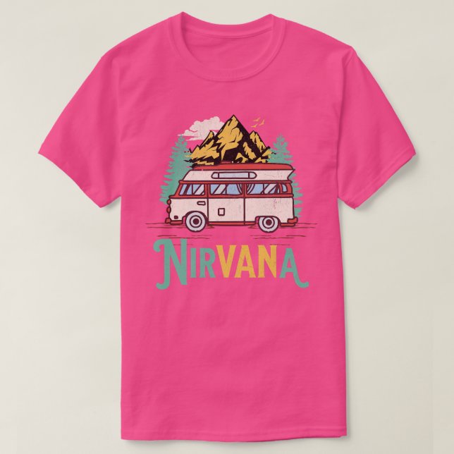 Camiseta Camper Van Life Camping Nirvana (Diseño del anverso)