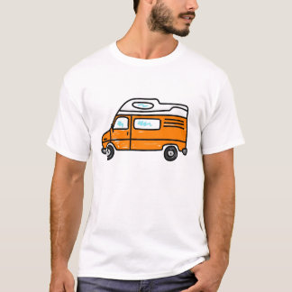 Camiseta Campervan anaranjado