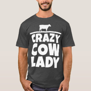 Camiseta Campesina agricultora de ganado vacuno loca vaca d