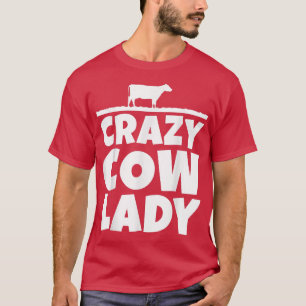 Camiseta Campesina agricultora de ganado vacuno loca vaca d