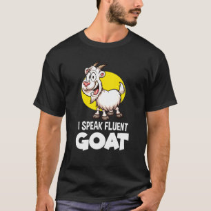 Camiseta Campesina de caprina animal de cabra hablo con flu