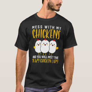 Camiseta Campesina de pollo loca