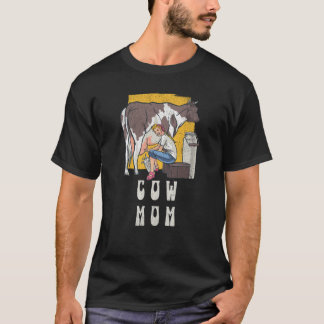 Camiseta Campesina de vaca agricultora Escocesa de vaca niñ