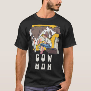Camiseta Campesina de vaca agricultora Escocesa de vaca niñ
