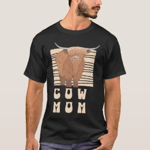 Camiseta Campesina de vaca agricultora Escocesa de vaca niñ