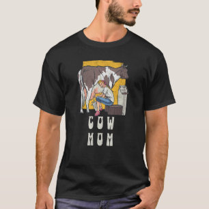 Camiseta Campesina de vaca agricultora Escocesa de vaca niñ