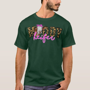 Camiseta Campesina de vaca Moody Heifer de Leopard Bandana