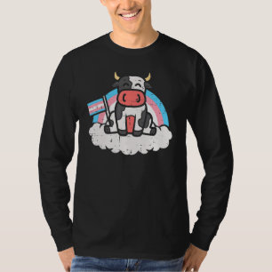 Camiseta Campesina del Orgullo Transgénero Bandera Vaca Lgb