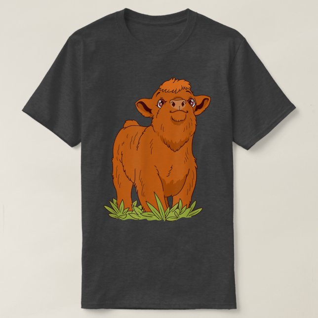 Camiseta Campesinas de las tierras altas para ganado longho (Diseño del anverso)