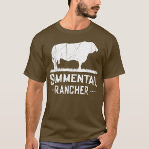 Camiseta Campesino agricultor Simmental Rancher